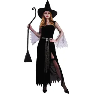 Comparateur de prix : déguisement sorcière des abîmes femme - s/m - noir - ptitclown 55018