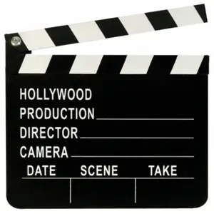 Clap Cinéma - Réplique de clap de tournage - Noir - Mixte - Adulte pas cher