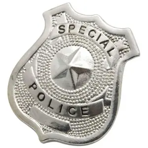 Comparateur de prix : Badge de policier - Marque - Modèle - Métal - 7 cm - Argent