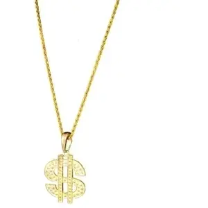 Comparateur de prix : Collier Dollar - Marque - Modèle - Pendentif 8 cm - Métal - Mixte