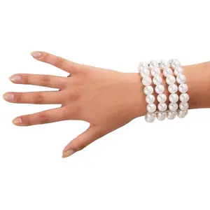 Bracelet de perles blanc - PTIT CLOWN - re10429 - Adulte - Mixte