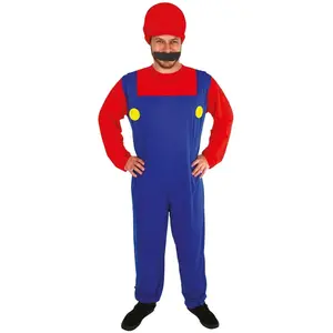Comparateur de prix : P'tit Clown Déguisement Homme Plombier Rouge