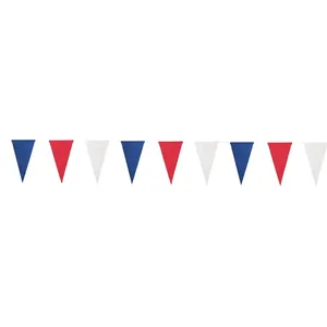 Comparateur de prix : Non communiqué 1 Guirlande fanion bleu, rouge et blanc de 3.6m REF/10403