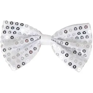 Comparateur de prix : Noeud papillon sequins, argent FETE-11910