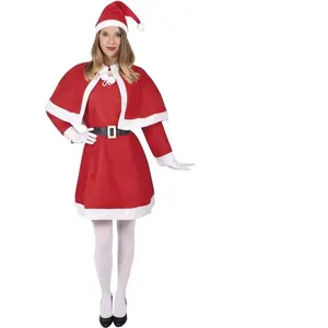 Déguisement Mère Noël feutrine femme - Rouge - Adulte - Intérieur