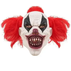 Masque intégral clown assassin en latex - NO NAME - Rouge - Adulte