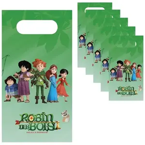 RueDeLaFete Sachet 6 sacs anniversaire Robin des Bois™ 13x24 cm pas cher