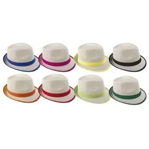 Comparateur de prix : Chapeau adulte Borsalino avec ruban coloré