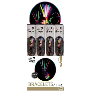 Comparateur de prix : PTIT CLOWN 15 Bracelets fluorescents lumineux pour animation de soirée de fête REF/14614