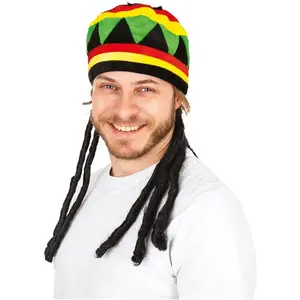 Comparateur de prix : Chapeau rasta avec Dreadlocks - Mixte