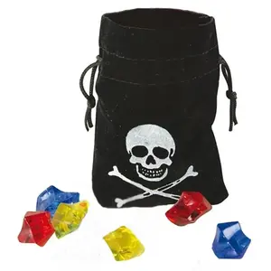 Comparateur de prix : Bourse de pirate avec 6 pierres précieuses FETE-15199