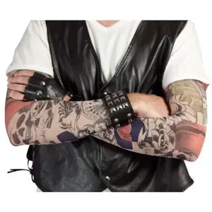 Manches faux tatouages - Blanc - Mixte - Intérieur - Adulte