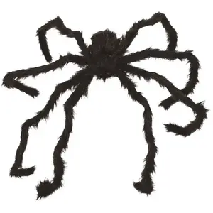 RueDeLaFete P'TIT Clown re18023 - Araignée géante peluche noir et marron pas cher