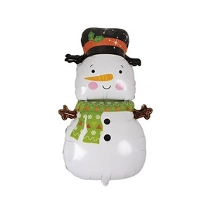 Comparateur de prix : PTIT CLOWN Ballon aluminium de Noël en bonhomme de neige de 60 cm (x1) REF/19115