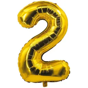 Comparateur de prix : PROCOS BALLON ALU CHIFFRE - OR - 85 CM - 2 (HÉLIUM)
