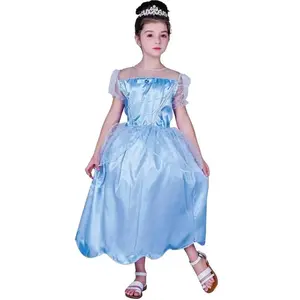 RueDeLaFete Déguisement enfant Princesse bleue 10/12 ans pas cher
