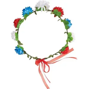 Motomo Couronne de fleurs Bleu Blanc Rouge FETE-88180 pas cher