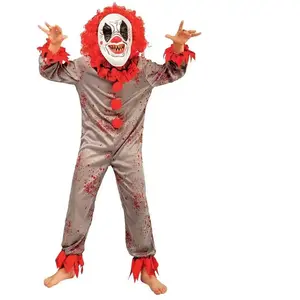 Comparateur de prix : déguisement clown terrifiant enfant - 5/6 ans - gris - ptitclown 88172