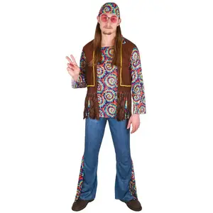 Comparateur de prix : 1 Déguisement adulte pour homme en Hippie taille S/M REF/88361