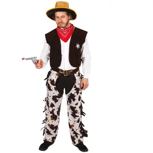 Comparateur de prix : Déguisement Cow Boy Homme PtitClown PtitClown - Marron Foncé