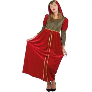 RueDeLaFete Déguisement Juliette luxe adulte - Taille S/M - Rouge - Noir - Or