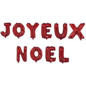 Comparateur de prix : P'TIT Clown re70382 -  Ballon alu lettres JOYEUX NOEL 30 cm