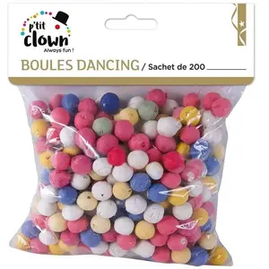 Comparateur de prix : Boules dancing multicolores, sachet de 200 FETE-71502
