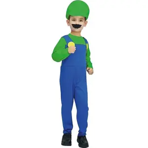 RueDeLaFete Déguisement enfant plombier vert 5/6 ans pas cher