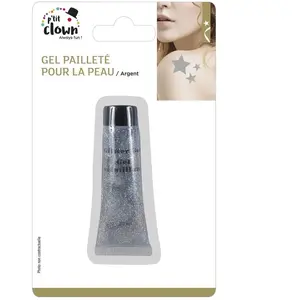 Comparateur de prix : Motomo Gel pailleté pour la peau, tube 20 ml, argent
