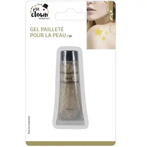 Comparateur de prix : Gel pailleté pour la peau, tube 20 ml, or