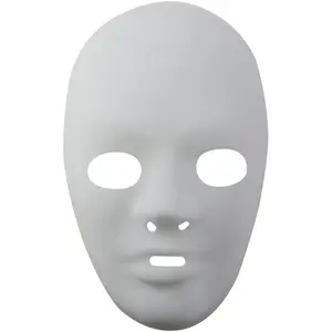 RueDeLaFete Masque visage - adulte - blanc