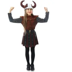 RueDeLaFete Déguisement fille de Viking taille 7/9 ans pas cher