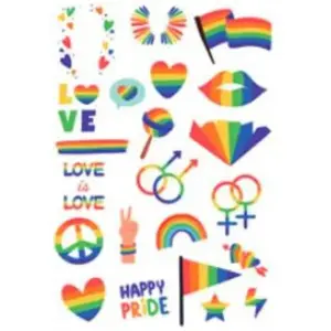 Comparateur de prix : Planche de tatouages Pride