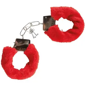 Menottes avec fourrure rouge