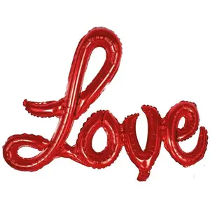 Ballon - PTIT CLOWN - re23271 - Mylar - 84 cm - Rouge - Saint Valentin pas cher