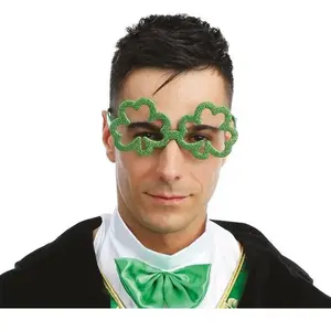 Comparateur de prix : PTIT CLOWN 1 Paire de lunettes trèfles REF/23243 (Accessoire déguisement fête St Patrick)