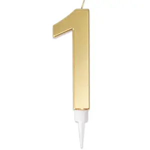 Comparateur de prix : Bougie anniversaire Géante OR chiffre 1