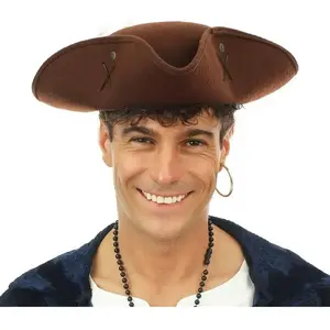 Comparateur de prix : Chapeau de pirate marron adulte