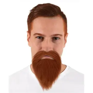 RueDeLaFete Moustache et barbe raide, Roux pas cher