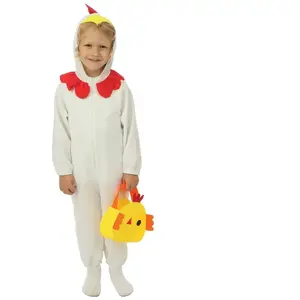 Déguisement enfant peluche Poussin avec panier 3/4 ans FETE-23838 pas cher