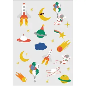 Planche de tatouages Thème Espace
