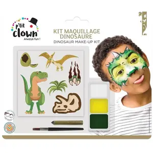 Comparateur de prix : Kit maquillage avec tatouages dinosaure enfant - Vert
