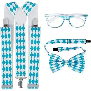 Set Oktoberfest Bretelles Lunettes et noeud pap
