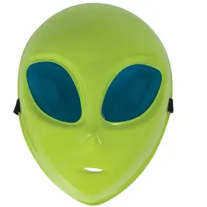 Masque d'extra-terrestre vert