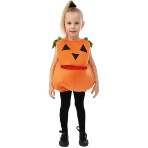 RueDeLaFete Déguisement de citrouille avec poche, taille 3/4 ans pas cher