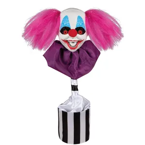 Comparateur de prix : P'TIT CLOWN - 23535 - Tête de Clown MDR - Rose - animé, sonore, Lumineux - 45cm