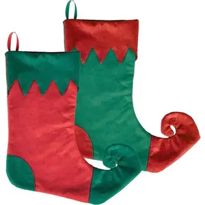 Comparateur de prix : Chaussette de Noël 36cm Rouge ou Verte (x1)