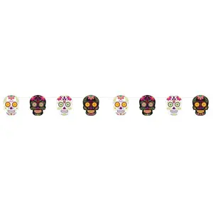 RueDeLaFete Guirlande Halloween Day of the Dead 3m pas cher