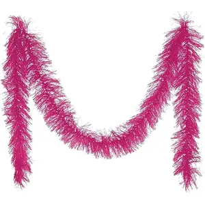 RueDeLaFete Boa en polyester Rose pas cher