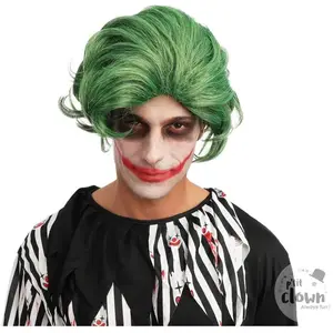 Comparateur de prix : RueDeLaFete Perruque Clown Diabolique - vert